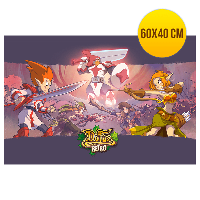 Classic Dofus Retro promotional artwork in warm amber tones